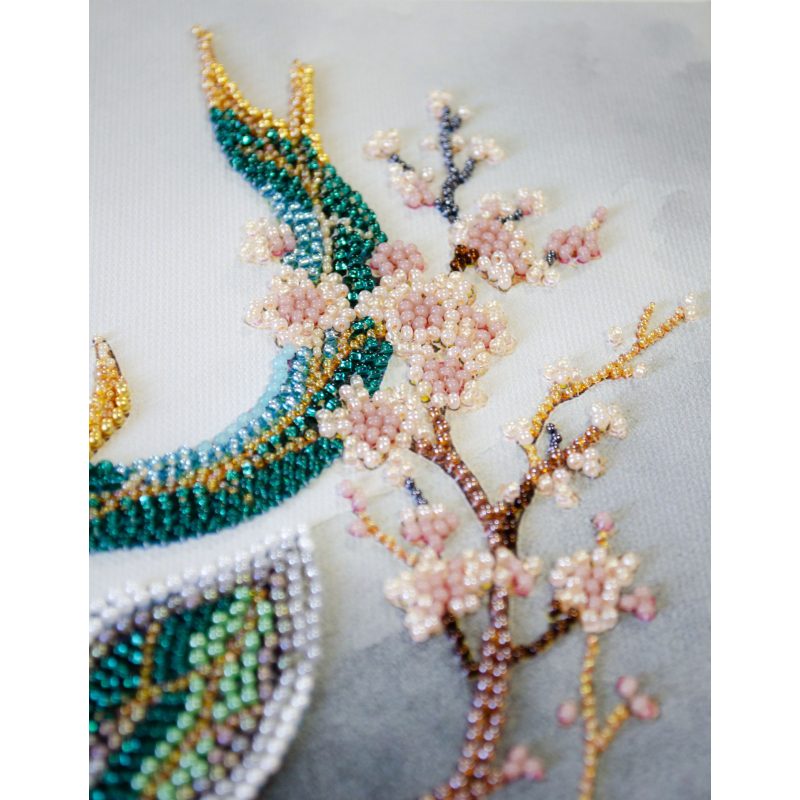 Bead Embroidery Kit on Art Canvas "Forest Spirit"