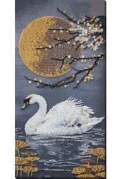Bead Embroidery Kit on Art Canvas "When the Soul Blooms"