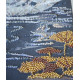 Bead Embroidery Kit on Art Canvas "When the Soul Blooms"