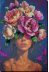Bead Embroidery Kit on Art Canvas "Blooming Thoughts"