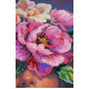 Bead Embroidery Kit on Art Canvas "Blooming Thoughts"