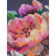 Bead Embroidery Kit on Art Canvas "Blooming Thoughts"