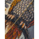 Bead Embroidery Kit on Art Canvas "The oracle between day and night"