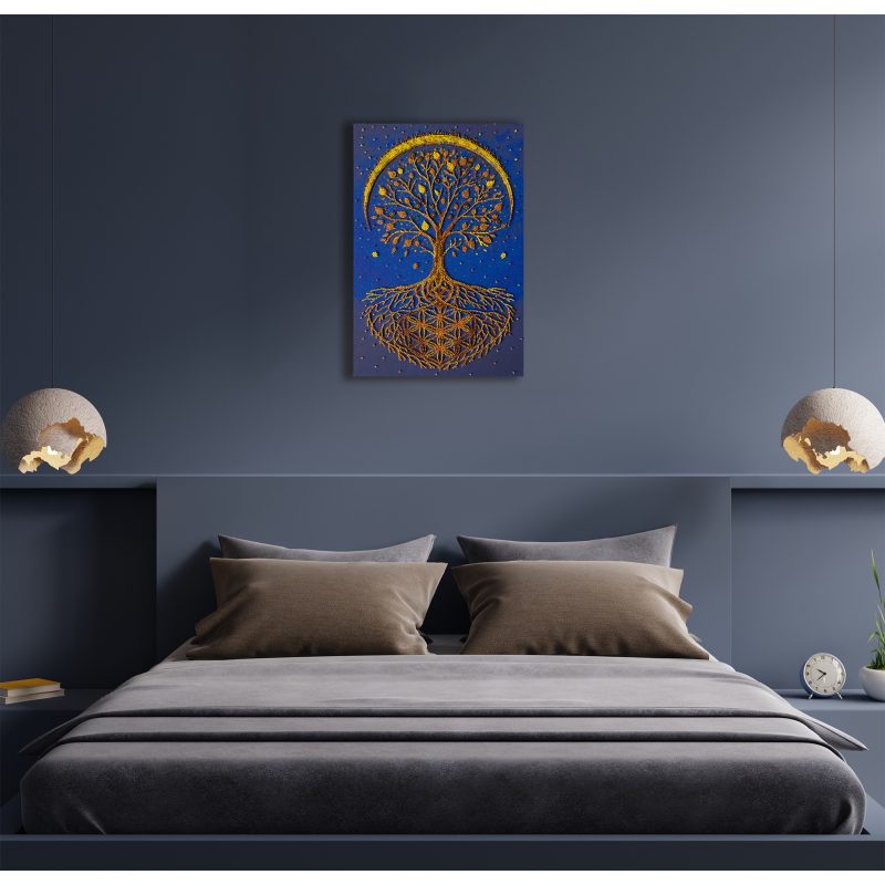 Bead Embroidery Kit on Art Canvas "Radiance of Life"