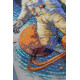 Bead Embroidery Kit on Art Canvas "Cosmic Traveler"