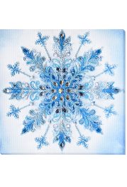 Bead Embroidery Kit on Art Canvas "Frost patterns"