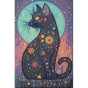 Bead Embroidery Kit on Art Canvas "Stellar Gaze"