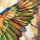 Bead Embroidery Kit on Art Canvas "Colorful Parrot"