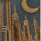 Bead Embroidery Kit on Art Canvas "City of dreams"