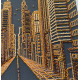 Bead Embroidery Kit on Art Canvas "City of dreams"