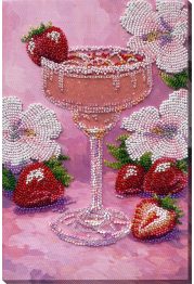 Bead Embroidery Kit on Art Canvas "Fruit Euphoria"
