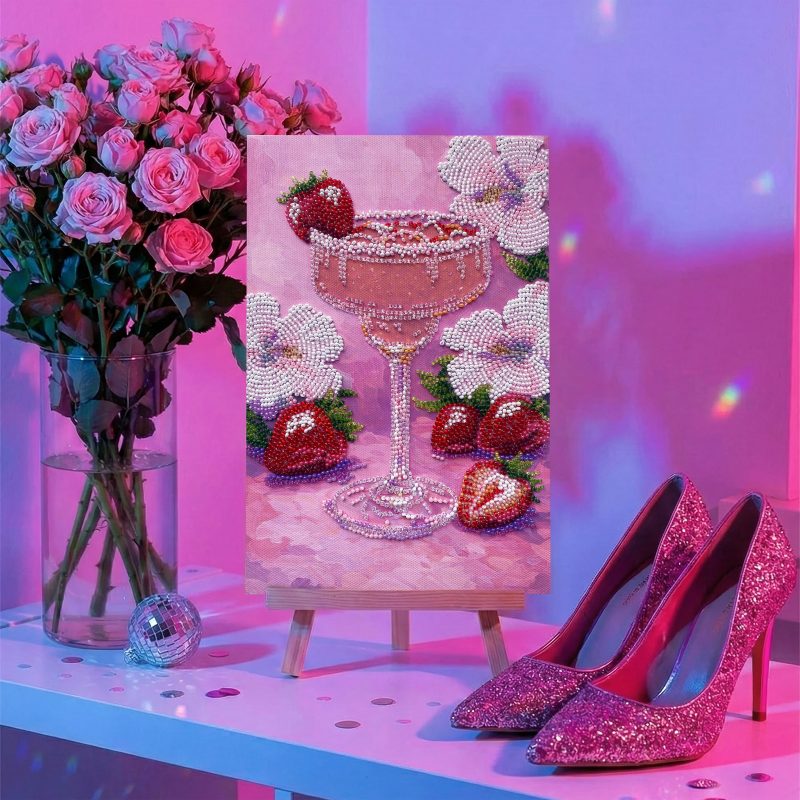 Bead Embroidery Kit on Art Canvas "Fruit Euphoria"