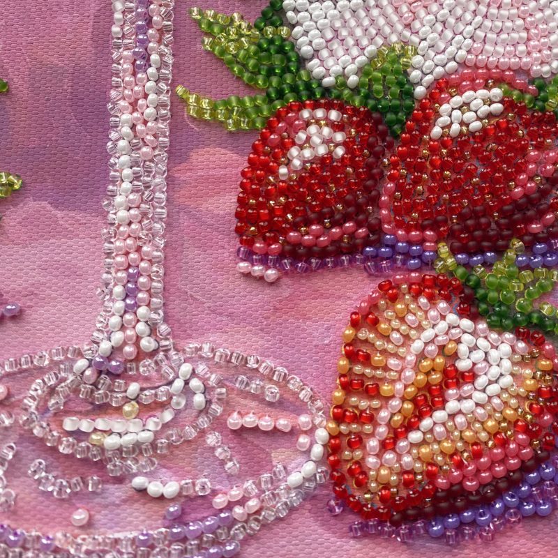 Bead Embroidery Kit on Art Canvas "Fruit Euphoria"
