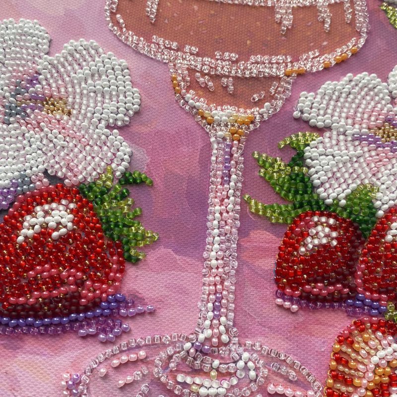 Bead Embroidery Kit on Art Canvas "Fruit Euphoria"