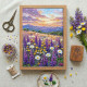 Bead Embroidery Kit on Art Canvas "Valley of Dreams"