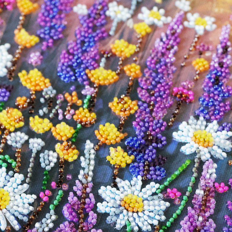Bead Embroidery Kit on Art Canvas "Valley of Dreams"