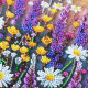 Bead Embroidery Kit on Art Canvas "Valley of Dreams"