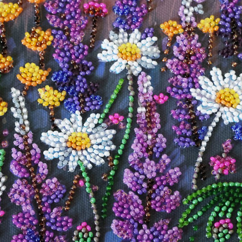 Bead Embroidery Kit on Art Canvas "Valley of Dreams"