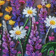 Bead Embroidery Kit on Art Canvas "Valley of Dreams"