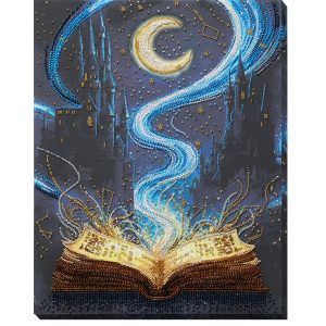 Bead Embroidery Kit on Art Canvas "Book of Dreams"