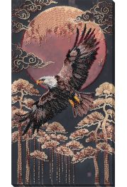 Bead Embroidery Kit on Art Canvas "Lord of the Skies"