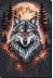 Bead Embroidery Kit on Art Canvas "Alpha Wolf"