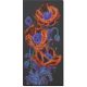 Bead Embroidery Kit on Art Canvas "Neon Poppies"