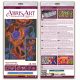 Bead Embroidery Kit on Art Canvas "Neon Poppies"