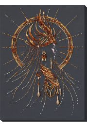 Bead Embroidery Kit on Art Canvas "Born to Shine"