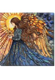 Bead Embroidery Kit on Art Canvas "Defender of Fate"