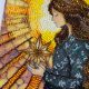Bead Embroidery Kit on Art Canvas "Defender of Fate"