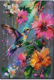 Bead Embroidery Kit on Art Canvas "Tropical Guest"