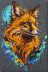 Bead Embroidery Kit on Art Canvas "Embodiment of Cunning"