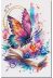 Bead Embroidery Kit on Art Canvas "Flight of Imagination"