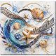 Bead Embroidery Kit on Art Canvas "Sea Sonata"