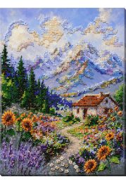 Bead Embroidery Kit on Art Canvas "Trail to a Dream"