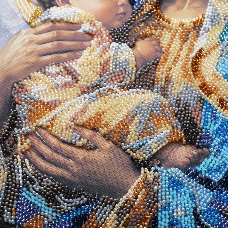 Bead Embroidery Kit on Art Canvas "God’s Blessing"