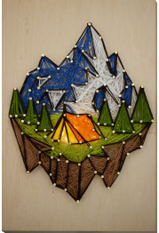 String Art Kit "Аt the foot of the mountain"