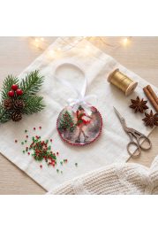Christmas Ornament Bead Embroidery Kit "Dance on Ice"
