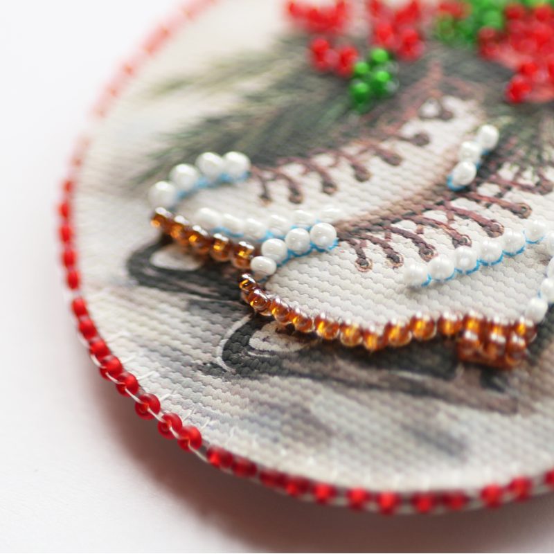 Christmas Ornament Bead Embroidery Kit "Dance on Ice"