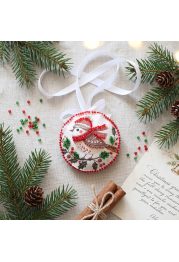 Christmas Ornament Bead Embroidery Kit "Christmas Song"