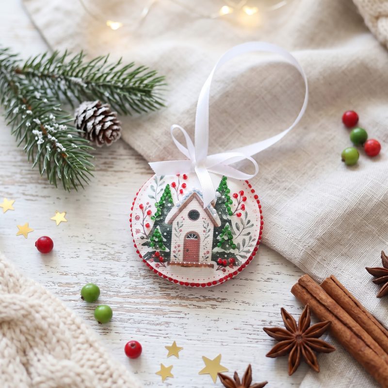 Christmas Ornament Bead Embroidery Kit "Christmas Song"