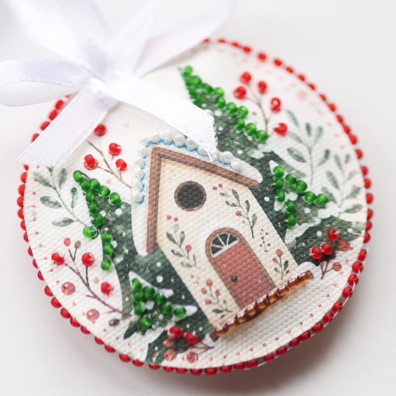 Christmas Ornament Bead Embroidery Kit "Christmas Song"