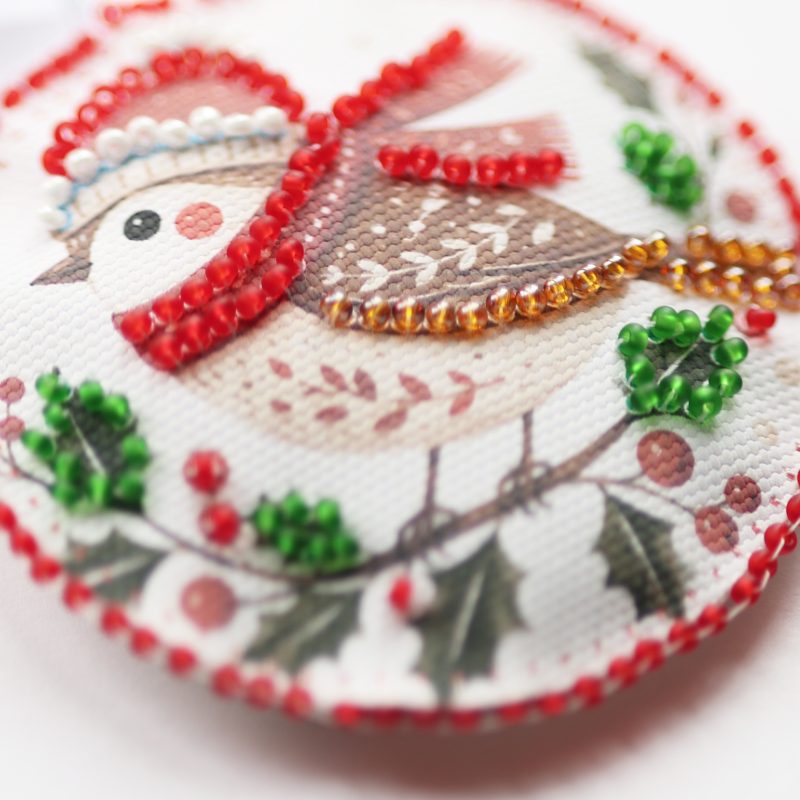 Christmas Ornament Bead Embroidery Kit "Christmas Song"