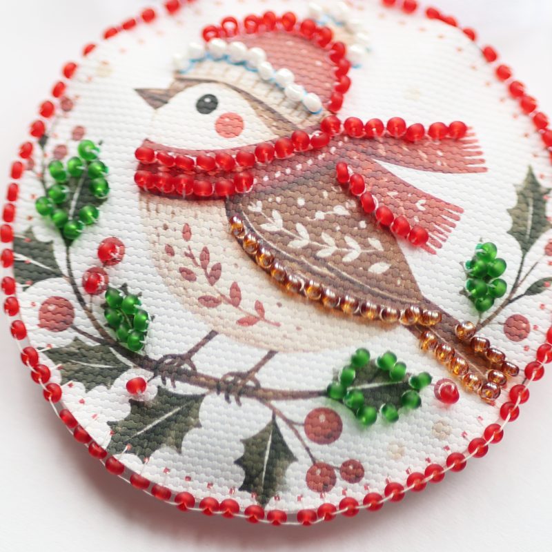 Christmas Ornament Bead Embroidery Kit "Christmas Song"