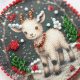 Christmas Ornament Bead Embroidery Kit "Winter Carol"