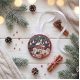 Christmas Ornament Bead Embroidery Kit "Winter little goat"