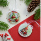 Christmas Ornament Bead Embroidery Kit "Festive snake"