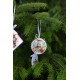 Christmas Ornament Bead Embroidery Kit "Festive snake"