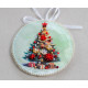 Christmas Ornament Bead Embroidery Kit "Festive snake"